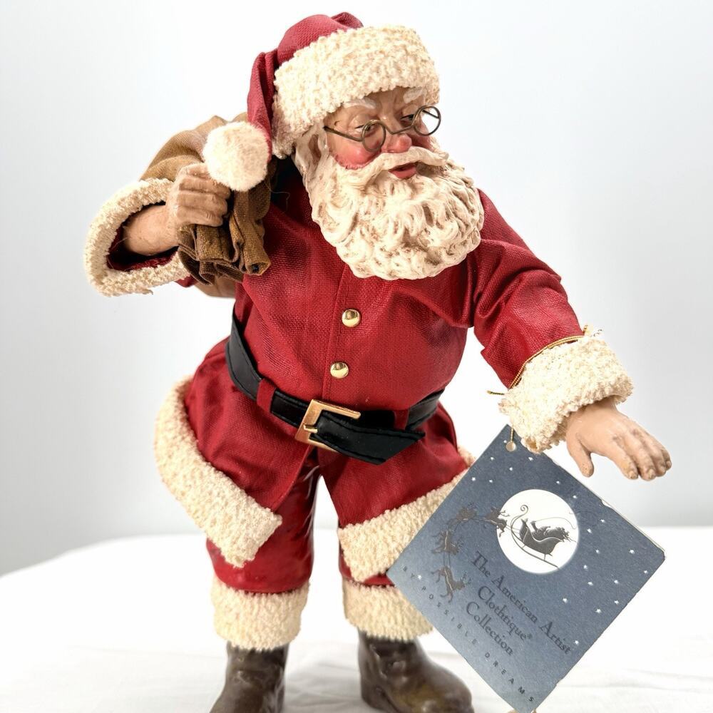 Vintage 1991 Possible Dreams Clothtique Christmas Company - Santa Claus Figurine - Picture 4 of 13